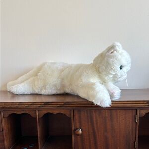 Muffin the White Plush Cat from the Bearington Collection 14” vintage 1990s